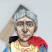 Roman emperor Trajan figurine - Ancient Roman history art