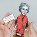 Margaret Atwood literary figurine, Canadian novelist, poet - Reader gift!