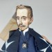 Lope de Vega figurine, Spanish poet, novelist, author Fuenteovejuna - Book lover gift! literary art