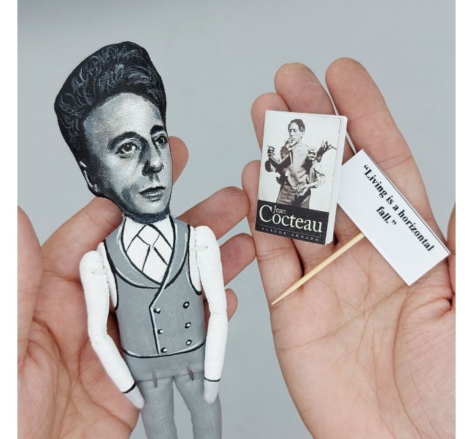 Jean Cocteau figurine, famous French poet, designer, film director, visual artist - Art lovers and collectors gift!