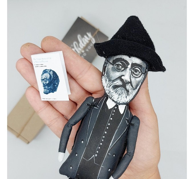 Miguel de Unamuno figurine, Spanish  novelist, philosopher - 20th-century philosophy art