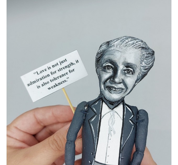 Melanie Klein figurine, famous  Austrian-British author, psychoanalyst - Psychoanalytic gift!