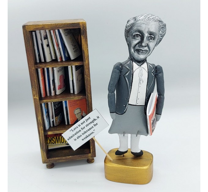 Melanie Klein figurine, famous  Austrian-British author, psychoanalyst - Psychoanalytic gift!
