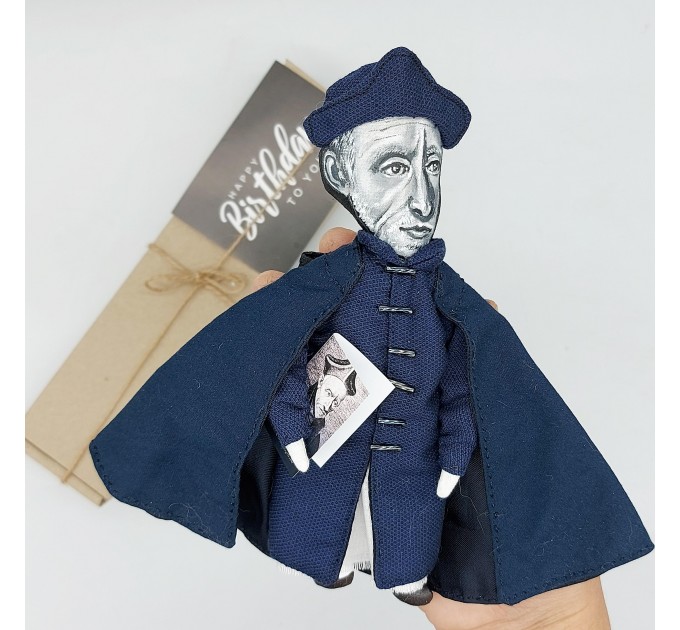 Francisco Suárez figurine, Spanish philosopher, theologian the School of Salamanca - Renaissance art