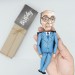 Jose Saramago figurine, Portuguese writer Nobel Prize in Literature - Book lover art