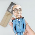 Jose Saramago figurine, Portuguese writer Nobel Prize in Literature - Book lover art