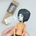 Angela Davis figurine, famous American  feminist political activist, philosopher - Philosophy gift!