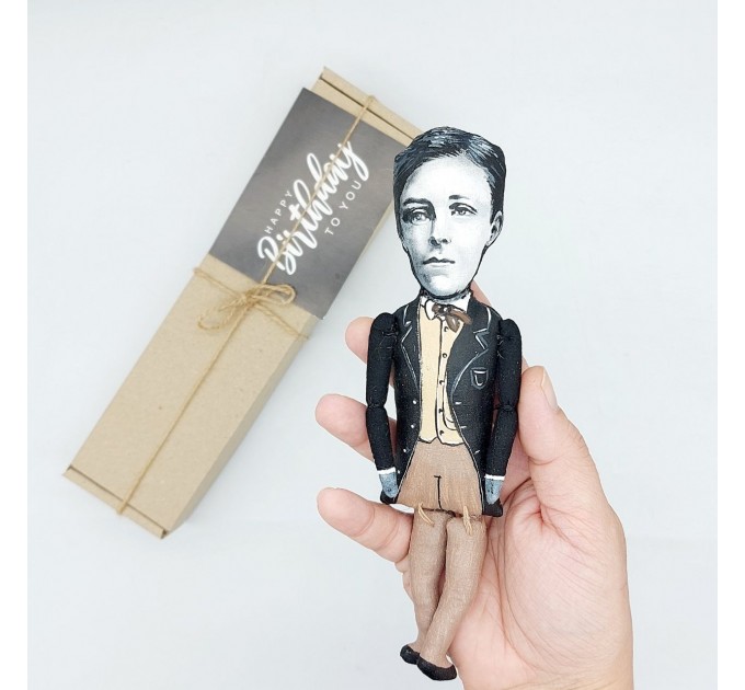 Arthur Rimbaud figurine, famous French poet - Gift for collectors of French literature