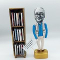 Andrzej Sapkowski figurine, Polish fantasy writer - Literary Gift for Book Lovers and Writers