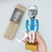Andrzej Sapkowski figurine, Polish fantasy writer - Literary Gift for Book Lovers and Writers