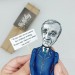 Elie Wiesel figurine, famous writer  Nobel laureate, Holocaust survivor - Literary Gift