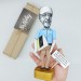 Carl Rogers figurine, American psychologist, of the founding fathers of psychotherapy