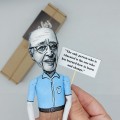 Carl Rogers figurine, American psychologist, of the founding fathers of psychotherapy