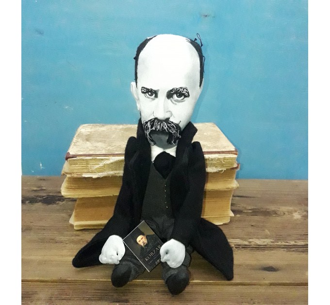 Taras Shevchenko - Kobzar, Ukrainian poet, writer doll - Literary gift! 