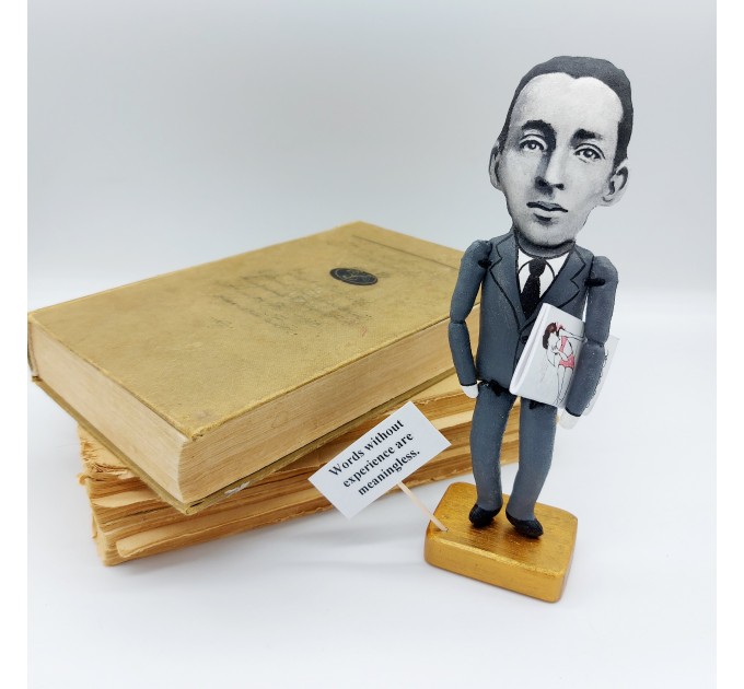 Vladimir Nabokov figurine, novelist -  Reader gift!