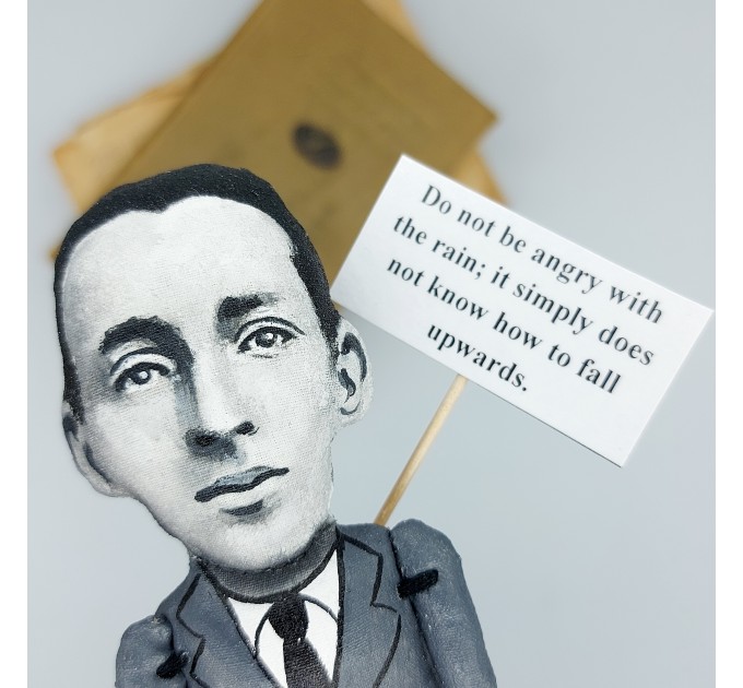 Vladimir Nabokov figurine, novelist -  Reader gift!