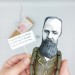 Fyodor Dostoevsky figurine, author Crime and Punishment - Reader gift!