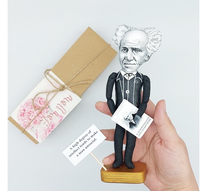 Arthur Schopenhauer German philosopher - Pessimist gift! Philosophy art