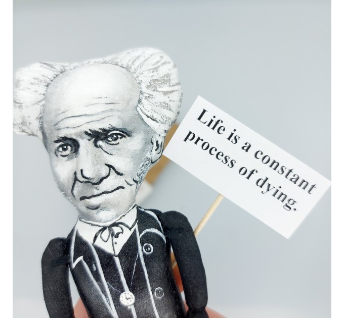 Arthur Schopenhauer German philosopher - Pessimist gift! Philosophy art
