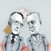 Bill W. & Dr. Bob figurines, the founders of Alcoholics Anonymous - AA Founder’s Day gift!