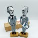 Bill W. & Dr. Bob figurines, the founders of Alcoholics Anonymous - AA Founder’s Day gift!