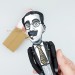 Groucho Marx The Marx Brothers figurine - Old Hollywood star slapstick comedy art