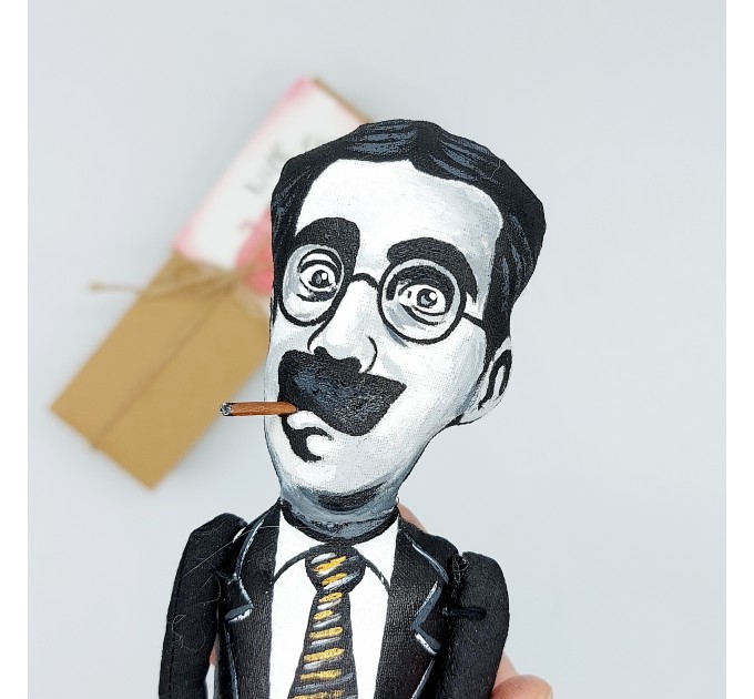 Groucho Marx The Marx Brothers figurine - Old Hollywood star slapstick comedy art