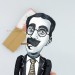 Groucho Marx The Marx Brothers figurine - Old Hollywood star slapstick comedy art
