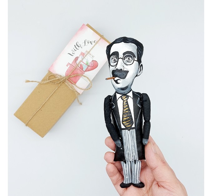 Groucho Marx The Marx Brothers figurine - Old Hollywood star slapstick comedy art
