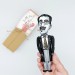 Groucho Marx The Marx Brothers figurine - Old Hollywood star slapstick comedy art