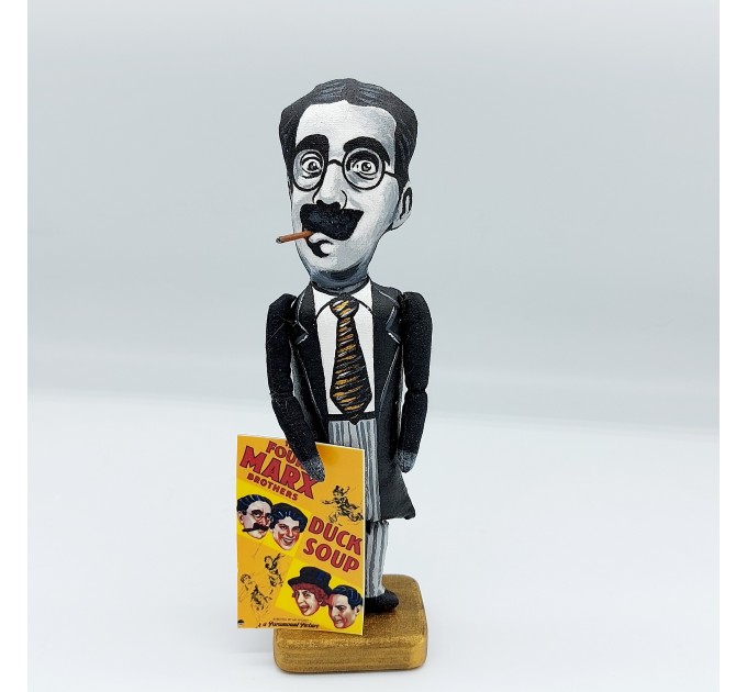 Groucho Marx The Marx Brothers figurine - Old Hollywood star slapstick comedy art