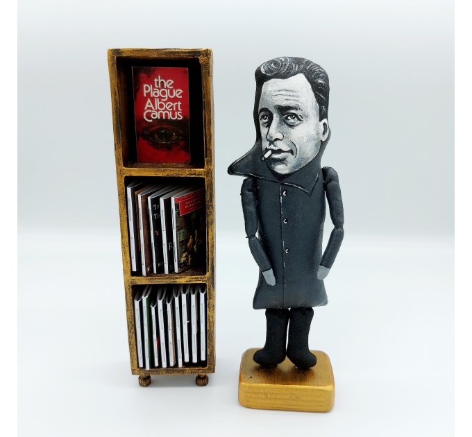 Albert Camus figurine, famous philosopher, author, journalist Nobel Prize - Book lover gift!