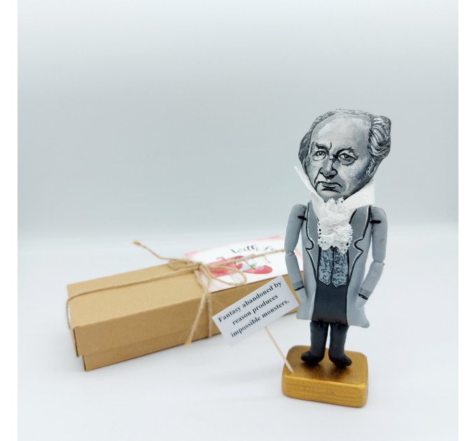 Francisco De Goya painter figure, Gift for painter - Collectible doll