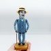 Hercule Poirot famous detective figurine