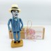 Hercule Poirot famous detective figurine