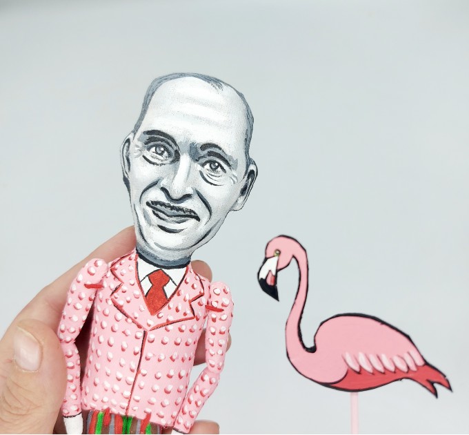 John Waters famous American filmmaker figurine