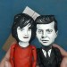 President John F. Kennedy and Jacqueline Kennedy dolls