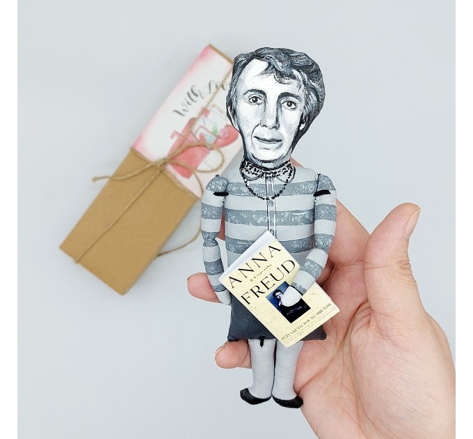 Anna Freud psychoanalyst figure, the founder of psychoanalytic child psychology - psychology office decor