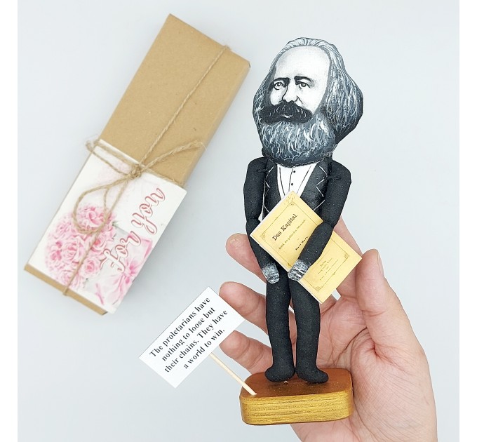 Karl Marx figure, famous philosopher, economist - Gift for philosopher!