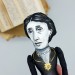 Virginia Woolf famous women feminist figure, author Mrs Dalloway - Bookworm gift!