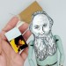 Leo Tolstoy figure, writer author War and Peace, Anna Karenina - Reader gift!