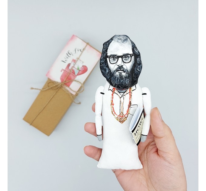 Allen Ginsberg American poet, writer, novelist figurine - Gift for novelist