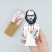 Allen Ginsberg American poet, writer, novelist figurine - Gift for novelist