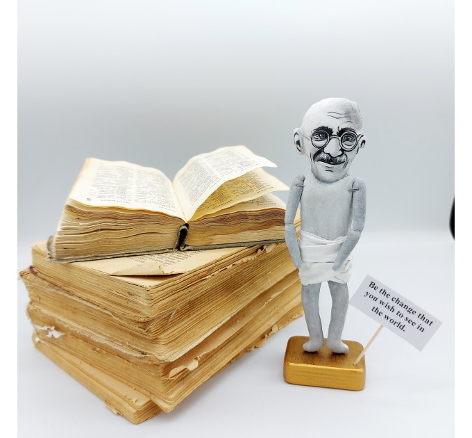 Mahatma Gandhi figure, Father of the Nation, indian activist - inspirational people!