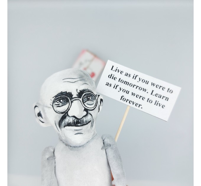 Mahatma Gandhi figure, Father of the Nation, indian activist - inspirational people!