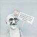 Mahatma Gandhi figure, Father of the Nation, indian activist - inspirational people!