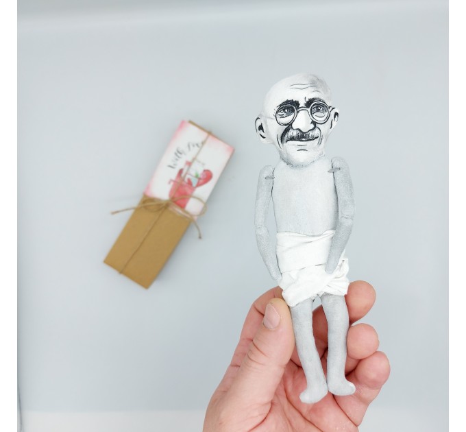 Mahatma Gandhi figure, Father of the Nation, indian activist - inspirational people!