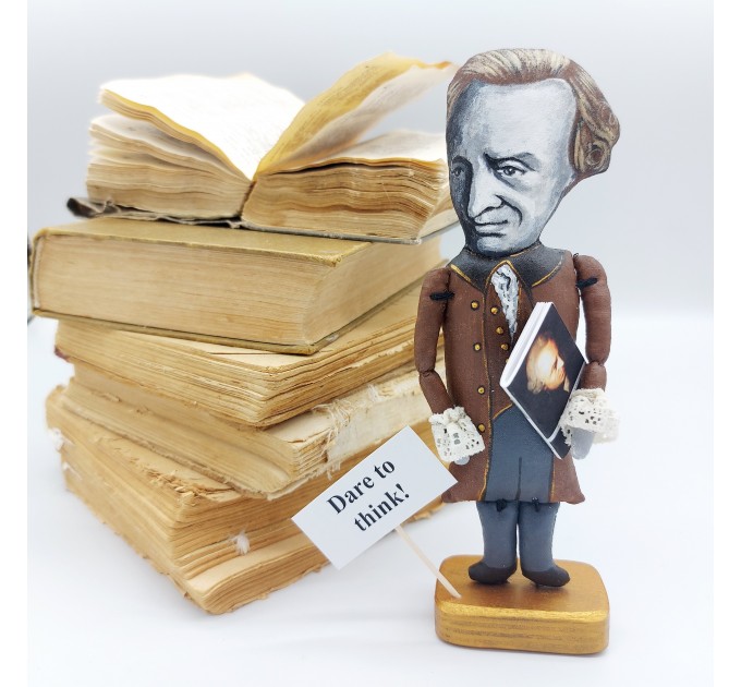 Immanuel Kant famous historical literary figure, German philosopher in the Age of Enlightenment