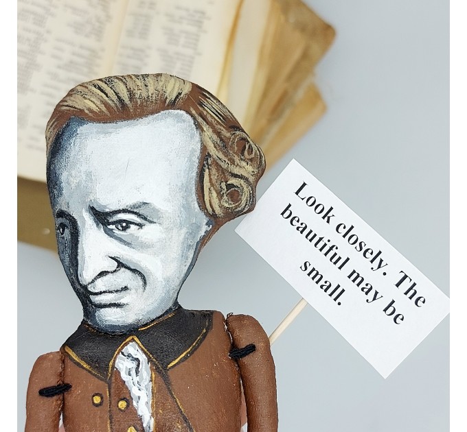 Immanuel Kant famous historical literary figure, German philosopher in the Age of Enlightenment