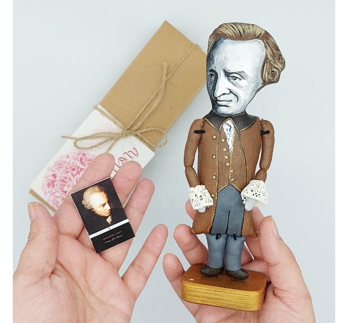 Immanuel Kant famous historical literary figure, German philosopher in the Age of Enlightenment